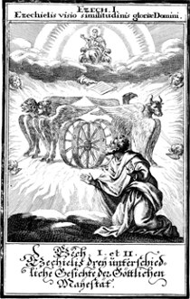 Ezekiel's Vision by Weigel (1695)